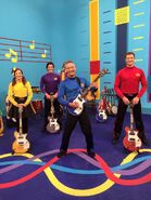 The Wiggles and the Maton electric guitars