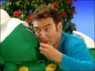 Anthony eating rose petal biscuit in "Family"