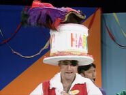"I don't know where the cake is."