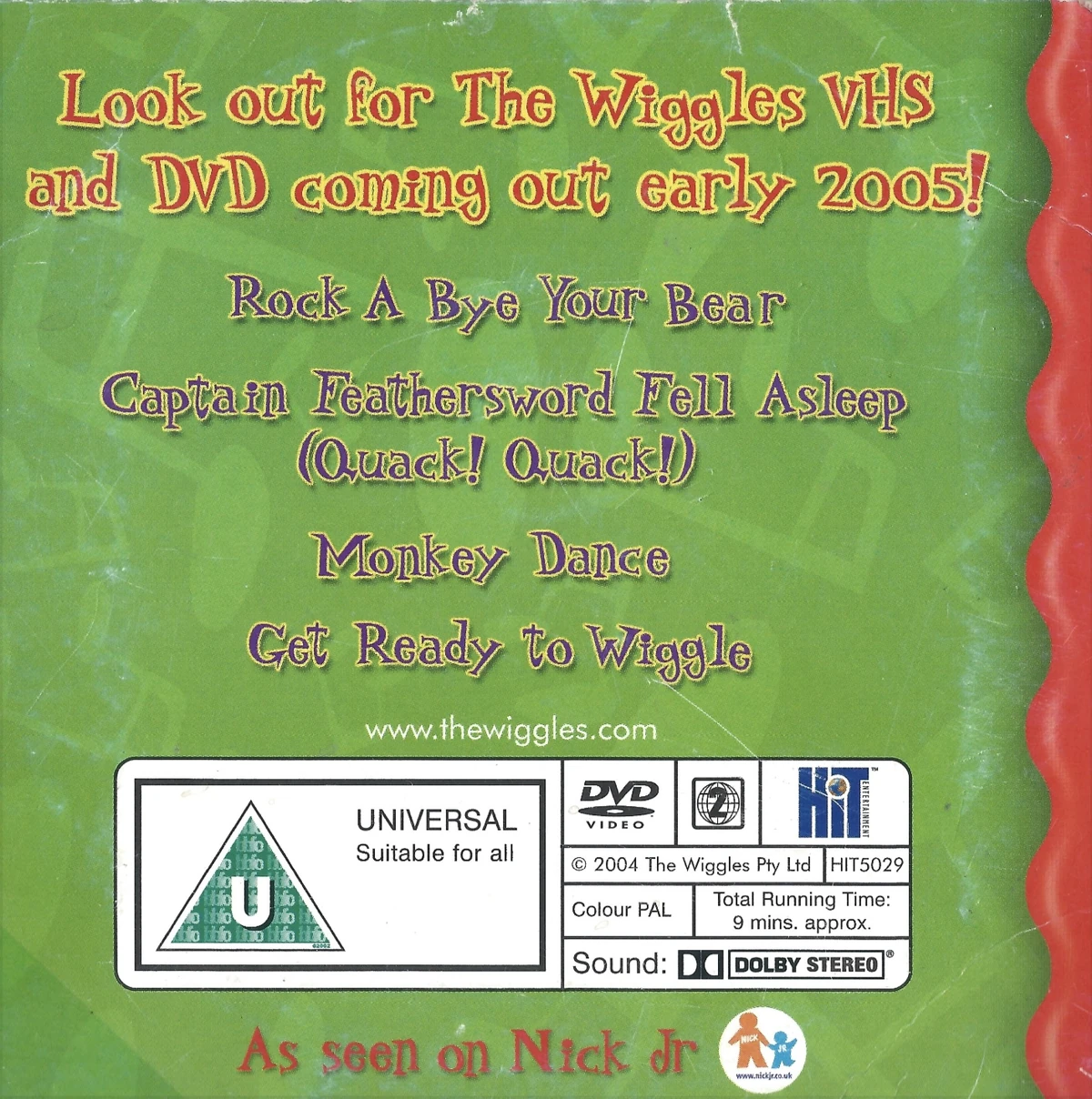 Mr Wiggles Menu 4 DVD Popping Instructional – Wigz \u0026 Co., image size:1200x1208