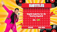 Subtitles menu (Background music: Goomy Galah)