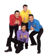 Yellow, red, bright blue and bright purple