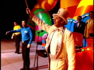 Lindsay as the conductor of The Wiggly Orchestra in LIVE Hot Potatoes!.