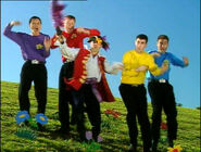 The Wiggles and Captain Feathersword in "Toot Toot!"