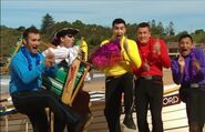 The Wiggles and Captain Feathersword in "Wiggle Bay"