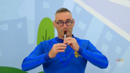 Anthony playing the tin whistle