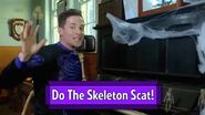 Title card of Do the Skeleton Scat! from Ooey, Ooey Allergies!