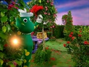 "Stop tickling me bug! (Giggle)