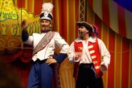 Captain and Anthony in Wiggly Circus concert