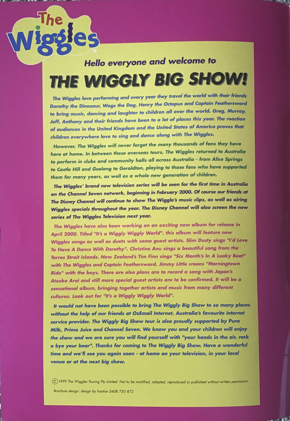 The Wiggles WIGGLY BIG DAY OUT! Tour