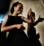 CaterinaMeteandherShadow.jpg (60 KB) Caterina and a shadow of Wags the Dog