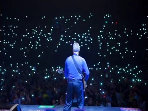 Anthony playing the banjo