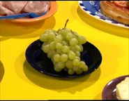 and grapes from the fruit and vegetable food group.