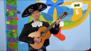 Anthony playing the Nylon guitar
