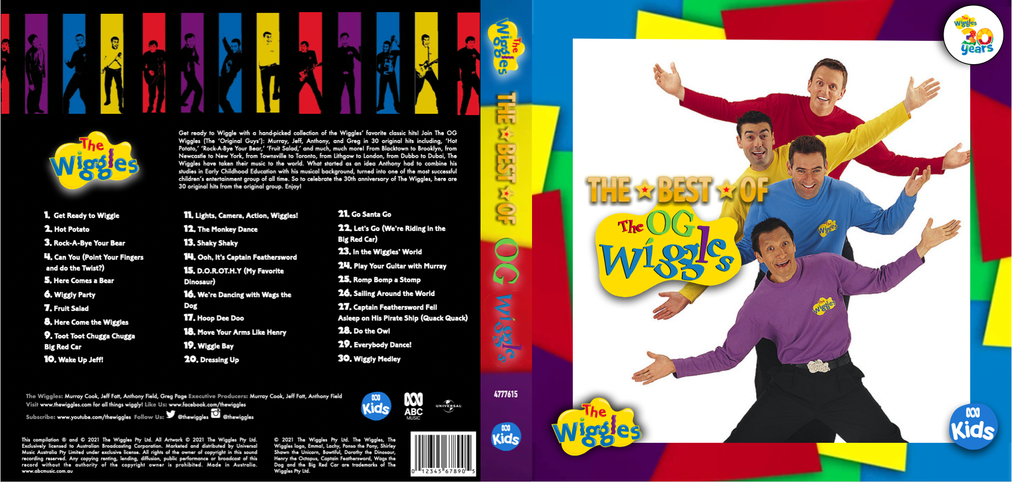 Wigglepedia Fanon: The Wiggles The Best of The OG Wiggles, Wigglepedia