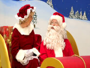 Santa and Mrs. C. in 2013 prologue