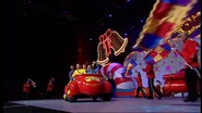 The Big Red Car in "Santa's Rockin'!" concert