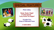 Special Features menu (Background music: Say the Dance, Do the Dance)