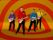 The Wiggles playing their Maton electric guitars