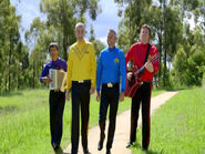 The Wiggles in new skivvy shirts