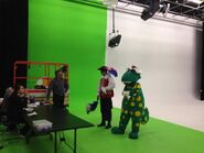 Captain and Dorothy in Hot Potato Studios