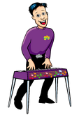 Cartoon Jeff Playing Keyboard in 2000