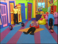 The Awake Wiggles in "Muscleman Murray"