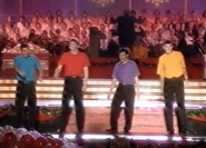 The Wiggles performing at Carols in the Domain in 1995