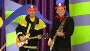 Greg and Murray as firemen