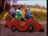 The first Big Red Car's last scene on the video Wake Up Jeff! from 1996.