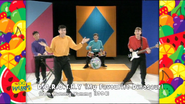 D.O.R.O.T.H.Y. (My Favourite Dinosaur) title card from We're All Fruit Salad!: The Wiggles' Greatest Hits