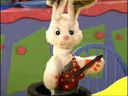 Mr. Rabbit with a Red Starry Guitar