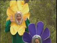 Ben as the yellow flower in The Dancing Flowers music video