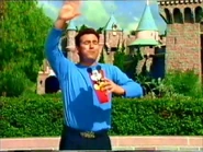 Anthony eating popcorn in "The Wiggles Live in Disneyland"