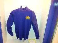 Jeff's skivvy displayed at the Powerhouse Museum