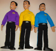 The Non-realistic Wiggles as plush toys