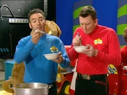 Anthony eating vegetable soup in "Whoo Hoo! Wiggly Gremlins!"