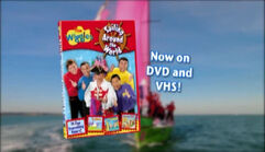 "In the Wiggles 'Sailing Around the World'! On DVD & VHS."