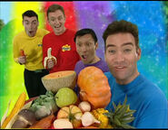 The Wiggles with their favourite foods