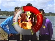 The S.S. Feathersword life preserver transition