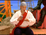 Pirate Rudolf yawning