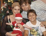 Alex and his wife, Sonja with their children in 2010
