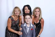 Donna, her sister Leanne, her niece Kate and her great nephew Ryan in 2014