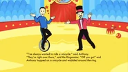 Anthony in "Circus Practice" electronic storybook