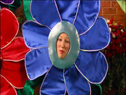 Kristy Talbot as blue flower