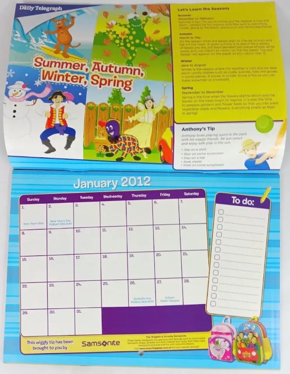 The Wiggles Calendar 2012 Wigglepedia Fandom The Wiggles Calendar 2012 Wigglepedia Fandom