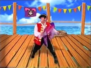 Captain Feathersword dancing
