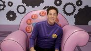 Lachy in his Purple Armchair