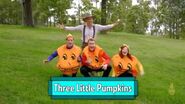 Title card of Three Little Pumpkins from Professor Simon's Musical Challenge