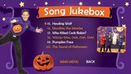 Song selection menu page 3 (Background music: Pumpkin Face)
